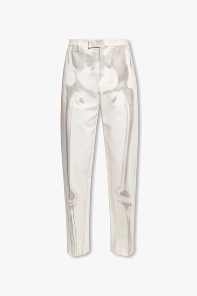 Off-white White Printed Jeans In New