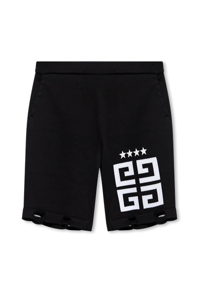 Givenchy Black Shorts With Logo In New