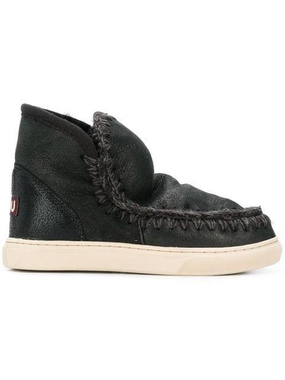 Mou Eskimo Sneaker Boots In Black
