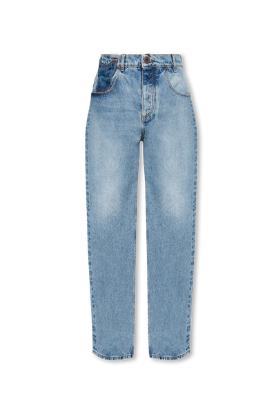 Balmain Blue Loose-fit Jeans In New