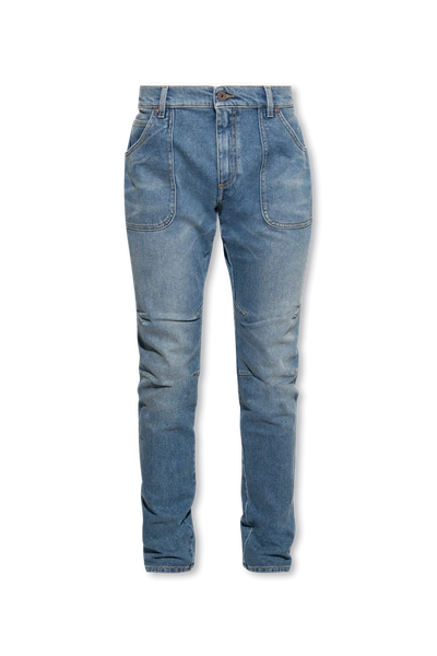 Balmain Blue Slim-fit Jeans In New