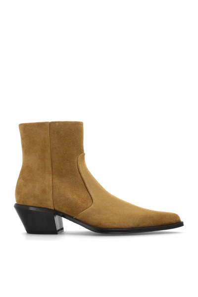Off-white Brown ‘slim Texan' Ankle Boots In New