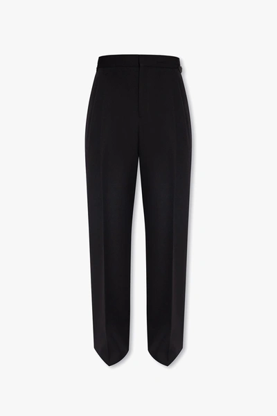 Burberry Black Trousers With Side Stripes In New