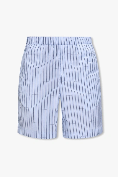 Givenchy Blue Striped Shorts In New