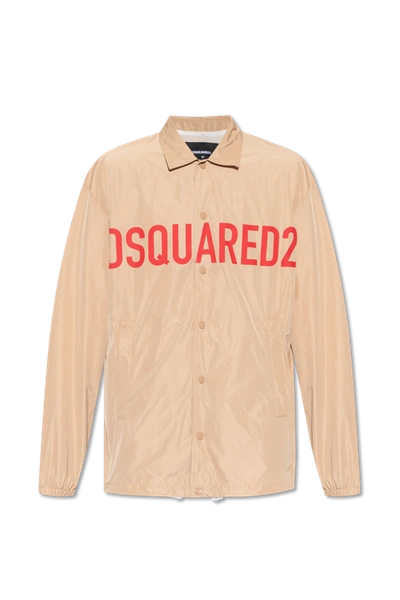 Dsquared2 Beige Jacket With Logo In New