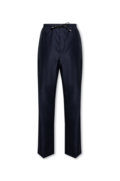 Loewe Navy Blue Relaxed-fitting Trousers In New