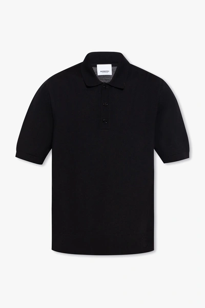 Burberry Black ‘rowanson' Polo Shirt In New