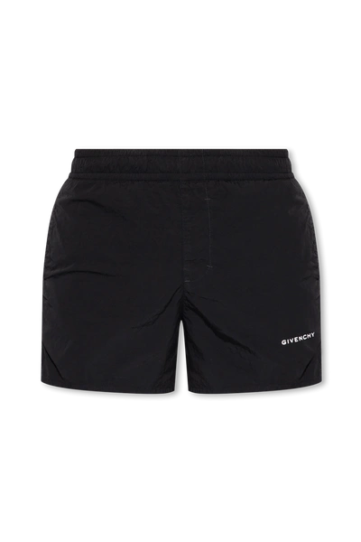 Givenchy Black Swimming Shorts With Logo In New