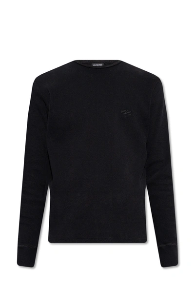Balenciaga Black Long-sleeved T-shirt In New