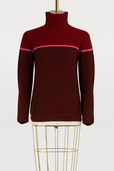 Molli Bertie Wool Sweater In Amarante