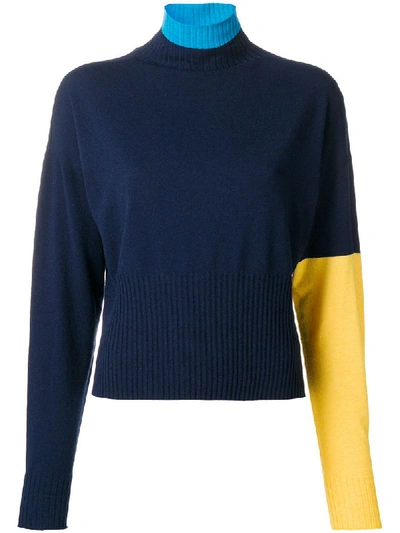 Sportmax Plava Sweater In Blu Celeste