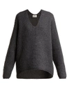 Acne Studios Deborah Wool Sweater In Dark Grey