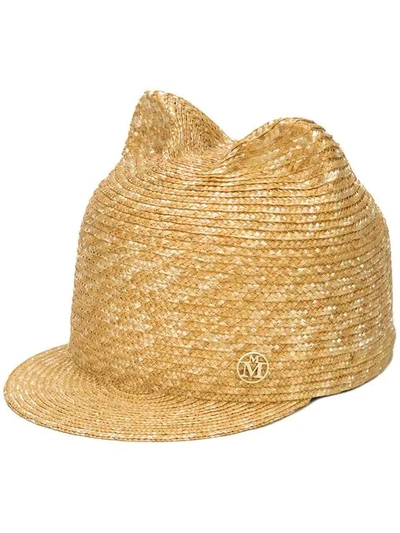 Maison Michel Jamie Straw Hat In Neutrals