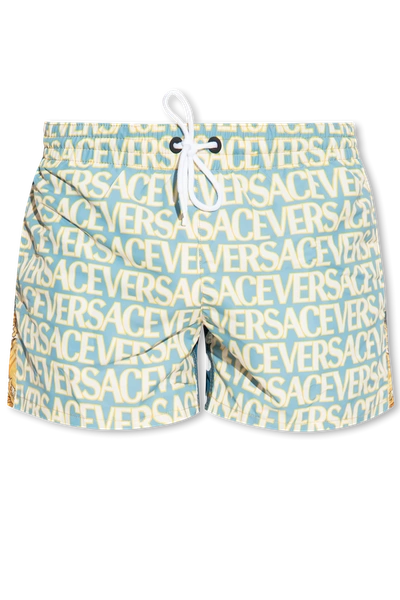 Versace Multicolour Swimming Shorts From ‘la Vacanza' Collection In New