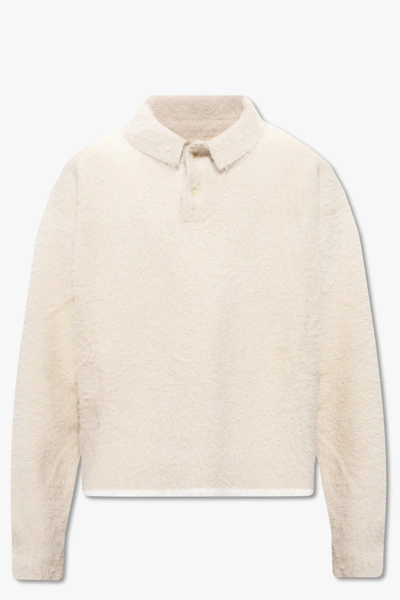 Jacquemus Cream ‘neve' Sweater In New