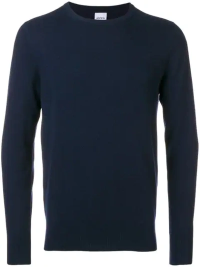 Aspesi Crew Neck Sweater In Blue