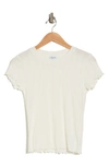 Splendid Como Pointelle T-shirt In Paper