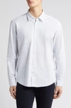 Hugo Boss Men's Regular-fit Shirt In Printed Oxford Cotton In White