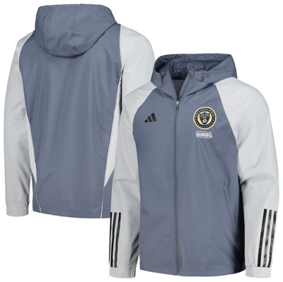 Adidas Originals Adidas Gray Philadelphia Union 2024 All-weather Full-zip Jacket