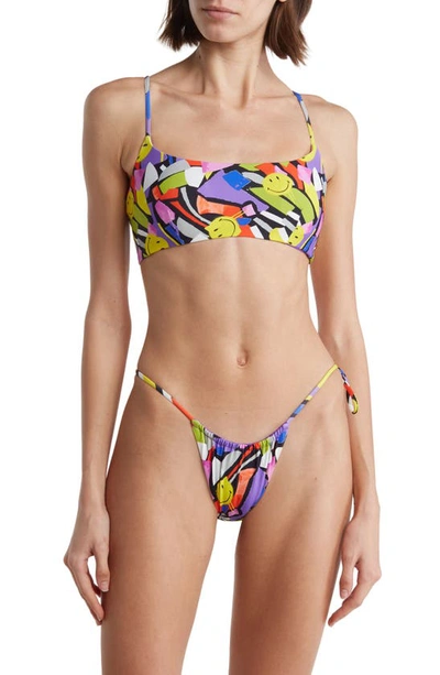 Maaji Smiledelic Kaney Splashy Reversible Two-piece Bikini In Multi