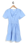 Stitchdrop Short Sleeve Dress In Blue Jay