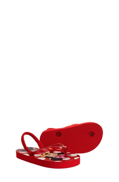 Josmo Kids' Minnie Mouse Flip Flop Sandal In Red