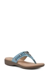 Cliffs By White Mountain Bailee Sandal In Turquoise/ Woven