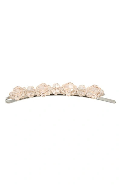 Simone Rocha Little Flower Beaded Hair Clip In Nude