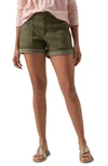 Sanctuary Renegade Rolled Cuff Shorts In Burnt Olive
