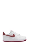 Nike Air Force 1 '07 Sneaker In White/ Red