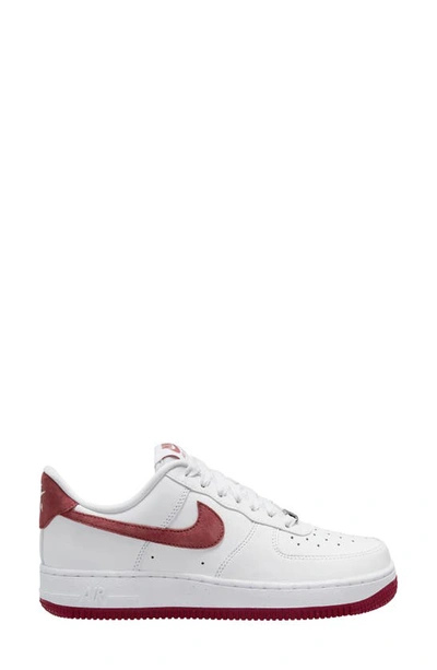 Nike Air Force 1 '07 Sneaker In White/ Red