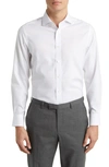 Charles Tyrwhitt Slim Fit Non-iron Solid Twill Dress Shirt In White
