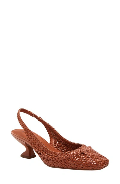 Katy Perry The Laterr Woven Slingback Pump In Ginger Biscuit