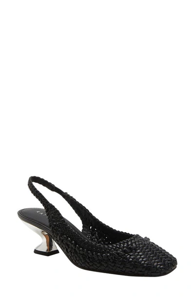Katy Perry The Laterr Woven Slingback Pump In Black