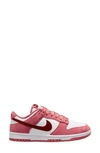 Nike Dunk Low Sneaker In White/ Red
