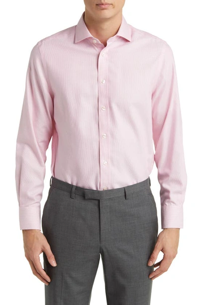 Charles Tyrwhitt Clifton Slim Fit Non-iron Cotton Twill Dress Shirt In Pink