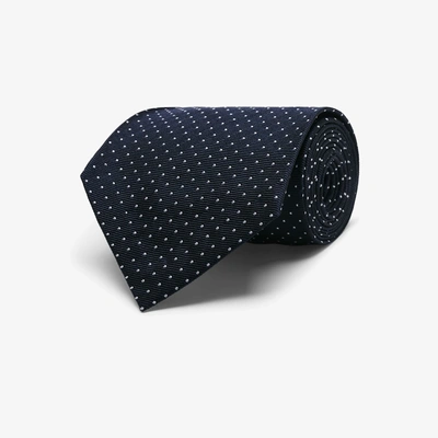 Suitsupply Navy Dotted Tie In Blue