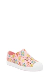 Native Shoes Kids' Jefferson Sugarlite Slip-on Sneaker In Pink / Shelll Whte/ Petal