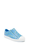 Native Shoes Kids' Jefferson Sugarlite Slip-on Sneaker In Rest Blue/ Shell White