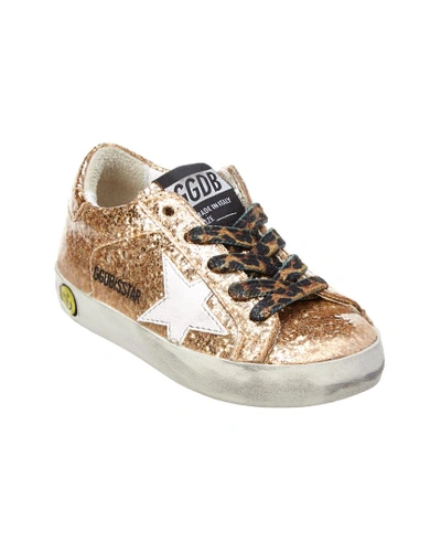 Golden Goose Accented Graffiti Sneaker In Metallic