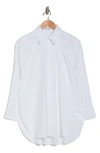 Calvin Klein Jeans Est.1978 Long Sleeve Stretch Poplin Button-up Shirt In White