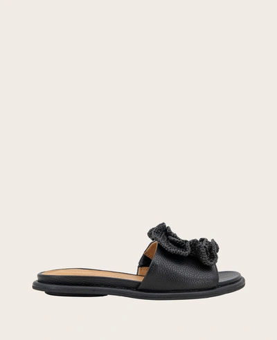 Gentle Souls Lucy Sandal In Black Leather
