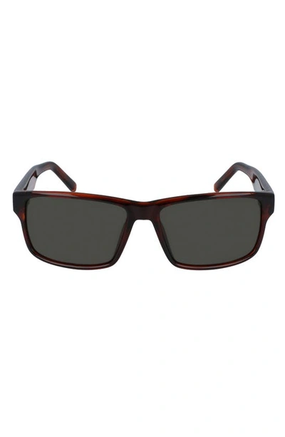 Ferragamo 58mm Rectangle Sunglasses In Tortoise