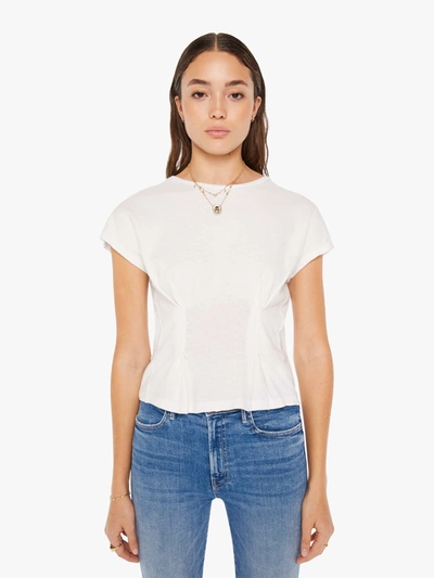 Mother The Tucked Away T-shirt Bright T-shirt In White