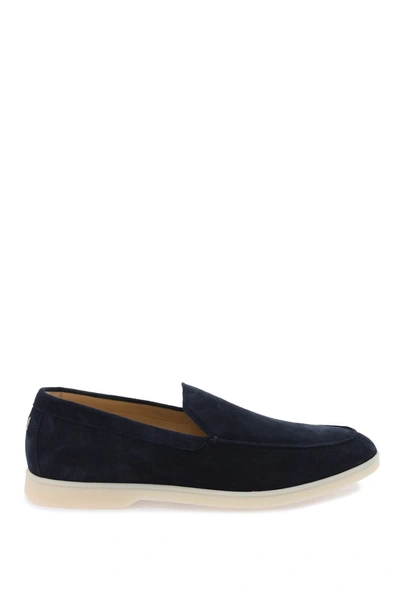 Henderson Suede Loafers In Blue