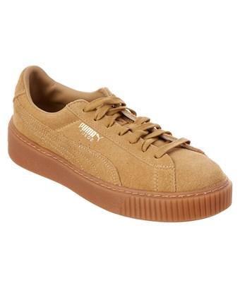 beige puma platforms
