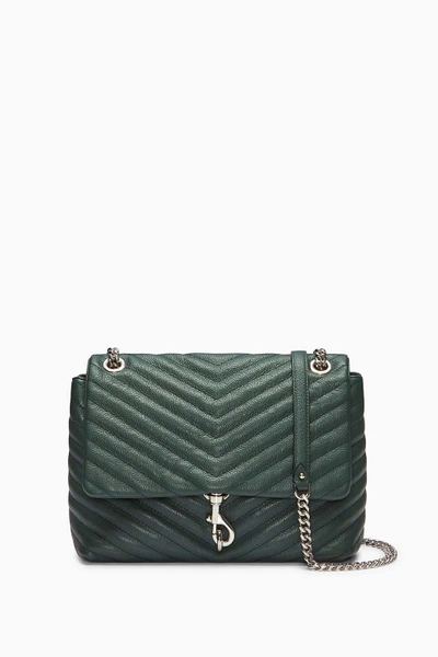 Rebecca Minkoff Edie Flap Shoulder Bag In Pine