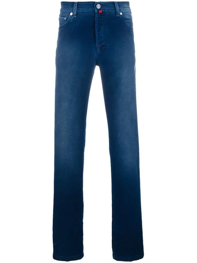 Kiton Classic Straight Leg Jeans - Blue