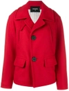 Dsquared2 Button Front Jacket In Red