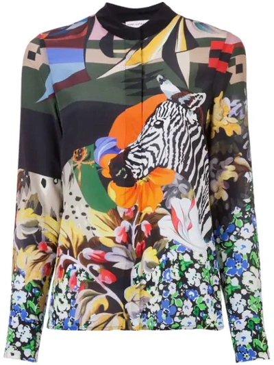 Mary Katrantzou Bluse Mit Zebra-print In Multicolour